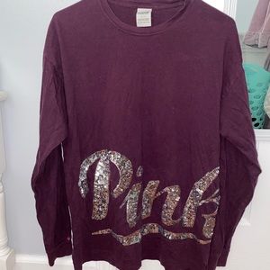 PINK Victoria’s Secret Bling Long sleeve Tunic Top